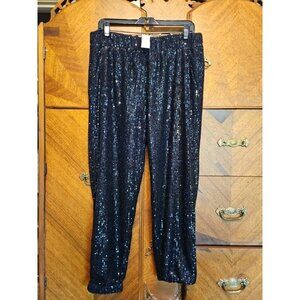 Loft Size Medium Women's Sequin Jogger Pants